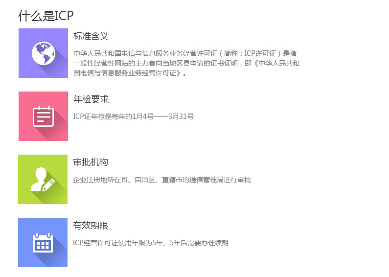 ICP經(jīng)營許可證申請